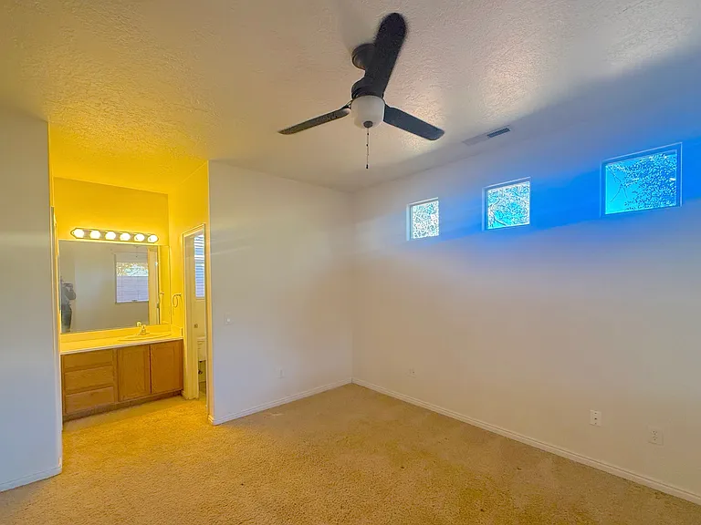 Master Bedroom from door looking at vanity