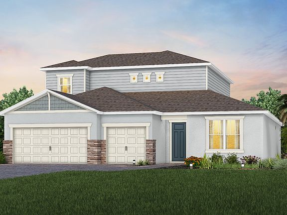 New Home Exterior C1 with Stone