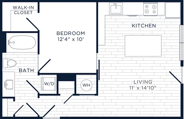 A1 floor plan Flats at 703