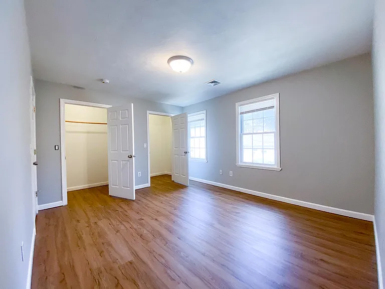 Two huge walk-in closets.