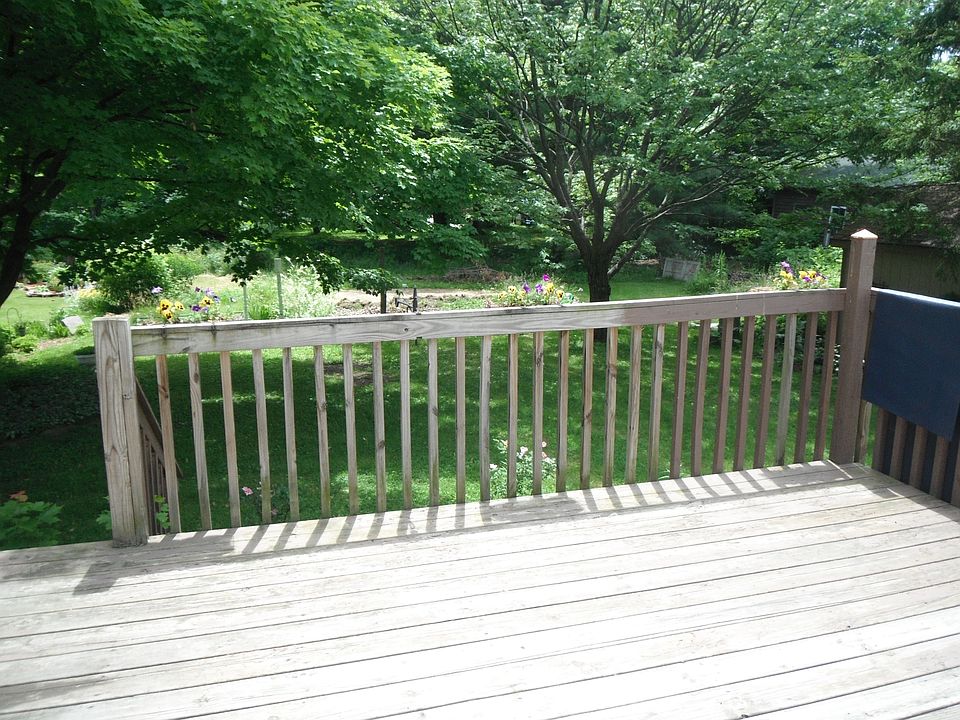 Deck and back yard