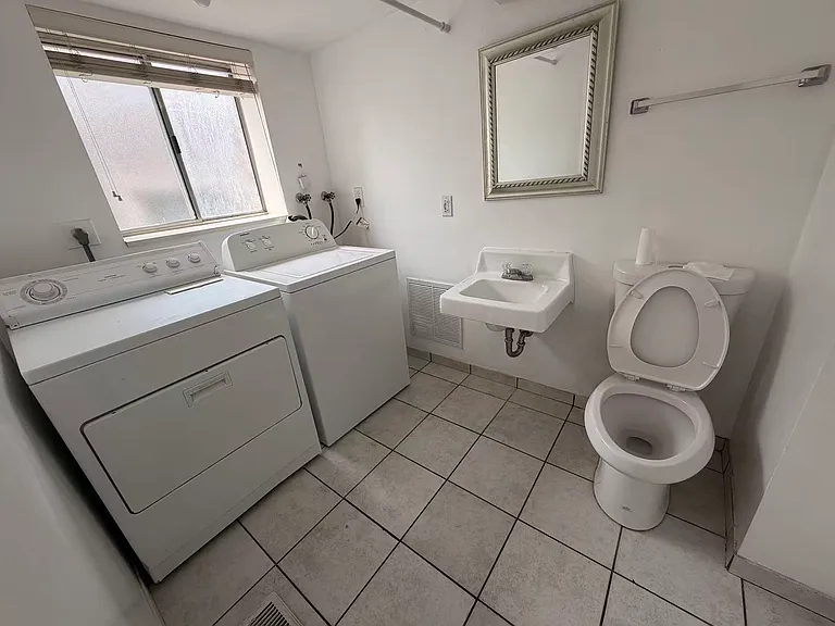 bathroom and landry room