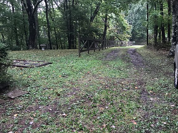 Driveway facing road.
