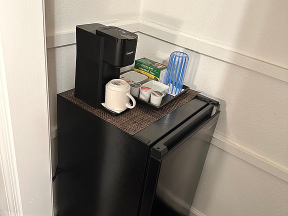 Private in-room mini fridge.