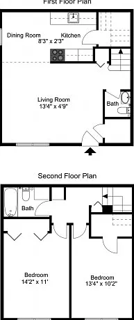2BD/1.5BA Townhome 2BD/1.5BA Townhome