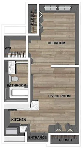 Floor plan Open Bedroom B