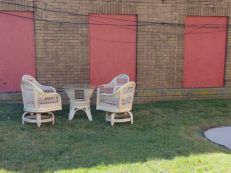 Backyard Table and Chairs