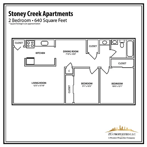 Floor plan 2 Bedroom