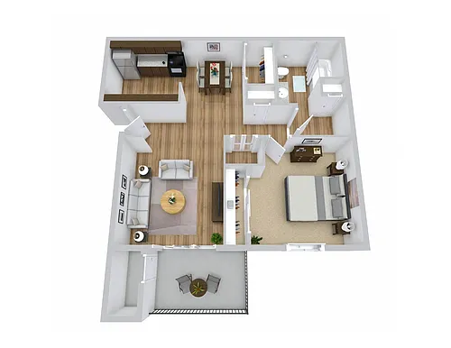 Floor plan 1 Bedroom