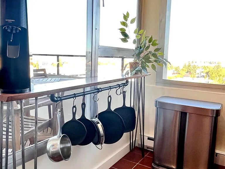 Pan storage and work table