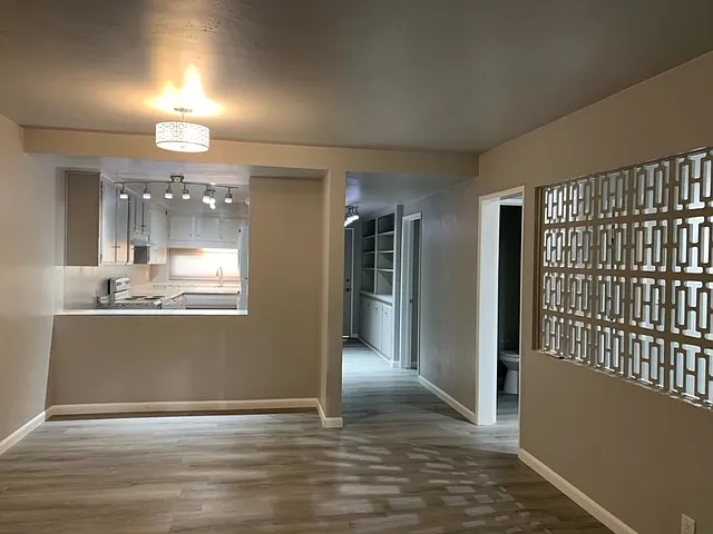 Living Room Dining Room into Kitchen and Entry