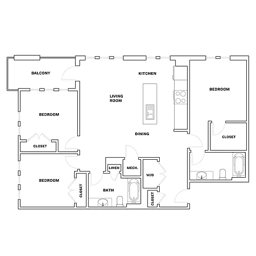 Floor plan C1x 3x2