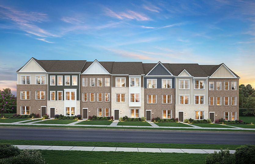 New 3-level Halston at WestEnd offers a rear-load 2-car garage in Upper Marlboro, MD
