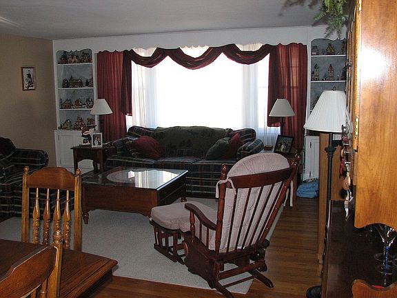 Living room with built-ins