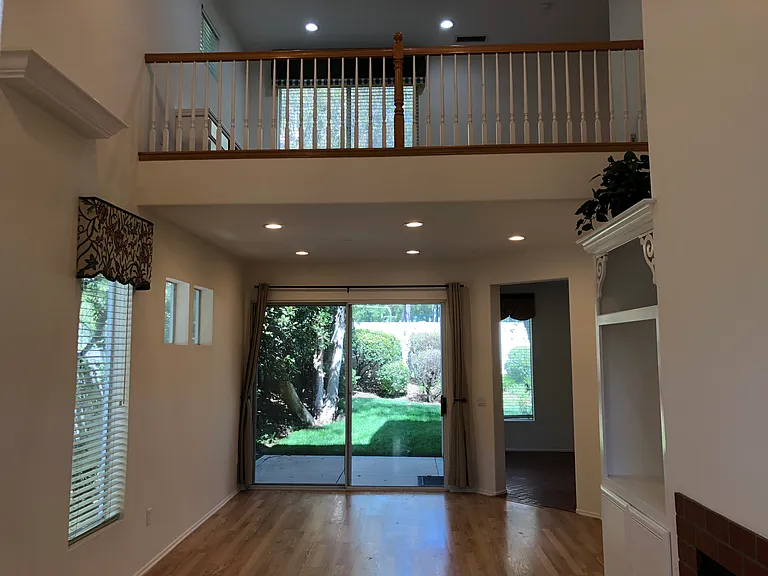 Looking from Front door to back patio