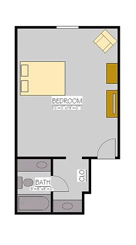 Floor plan Studio 2
