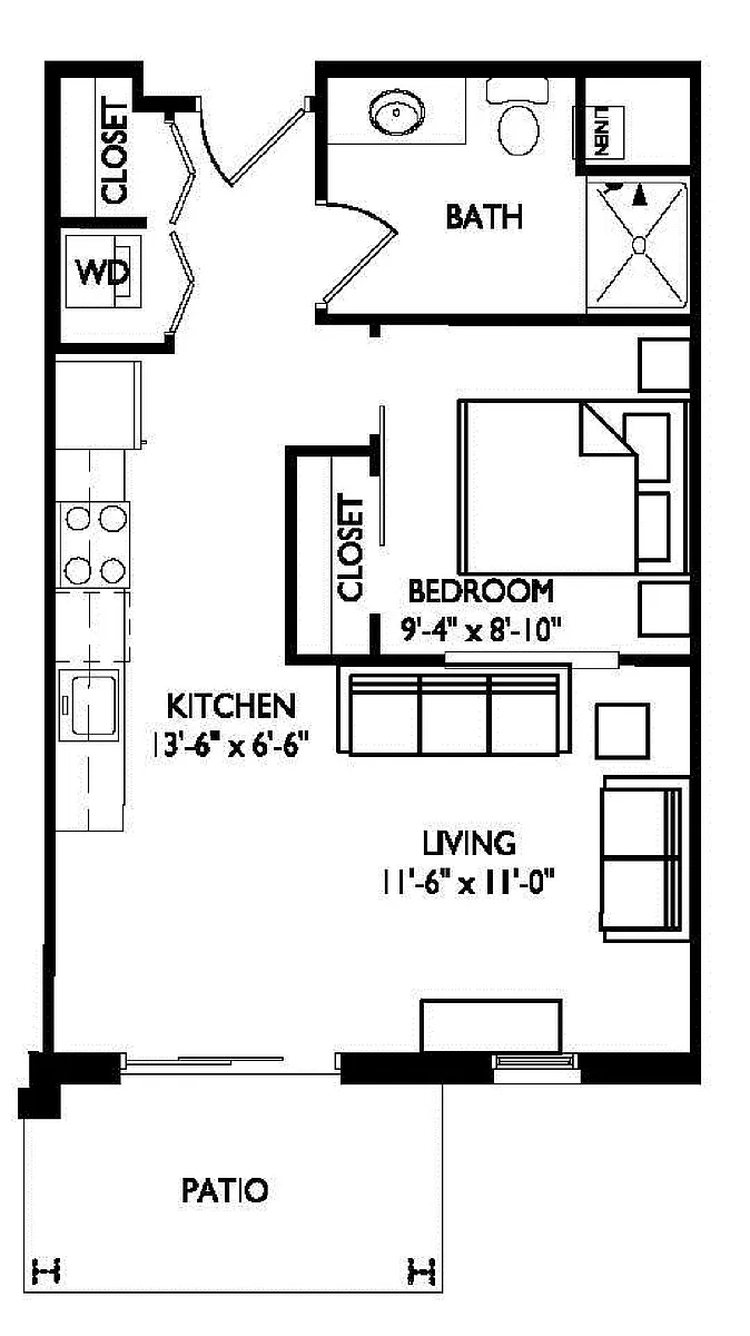 Floor plan Studio
