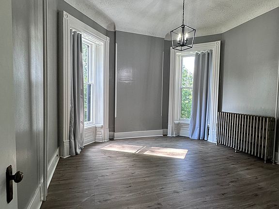 spacious bedroom with 11 foot ceiling