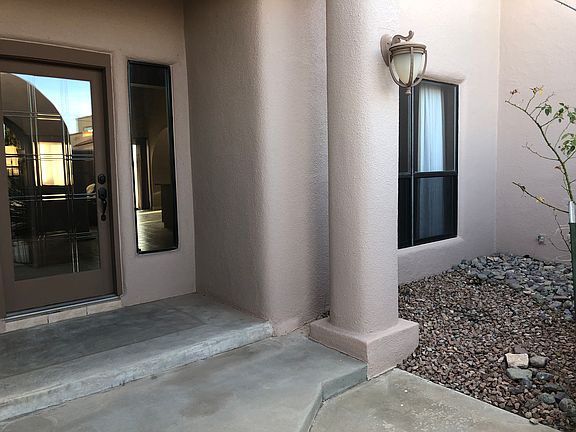 Front gated courtyard