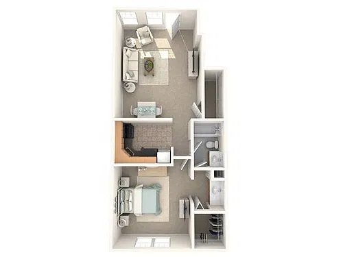Floor plan 1 Bedroom