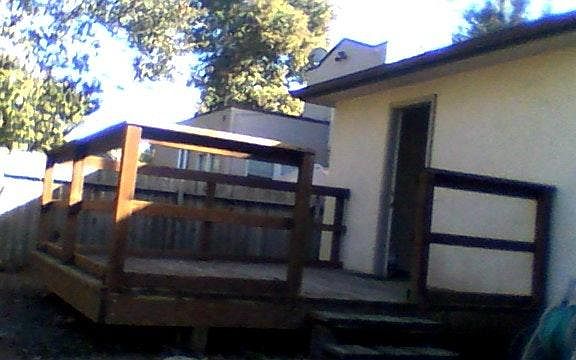 Backyard deck
