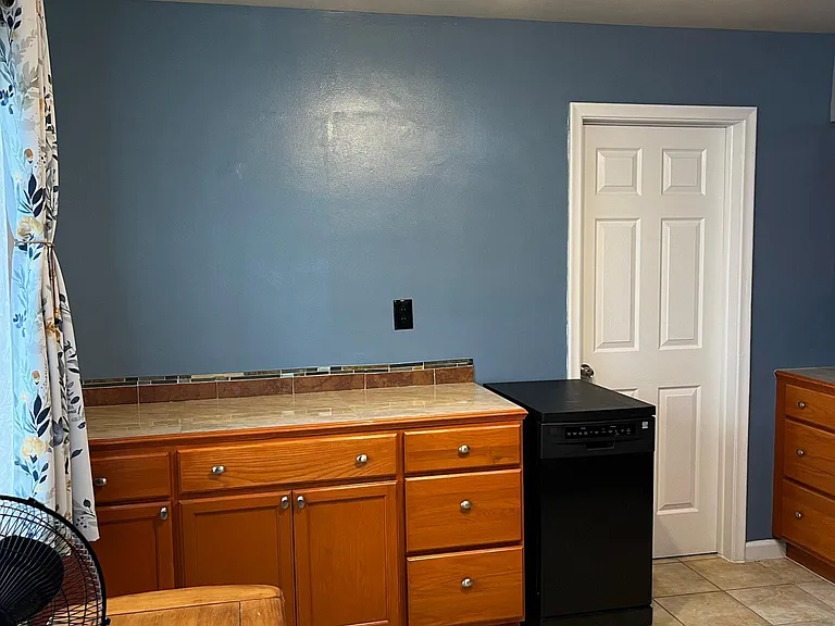 Note: the black appliance in this photo (a dishwasher) is not included in the rental.