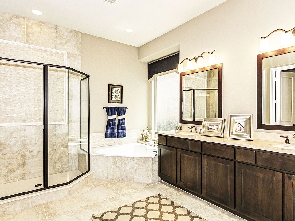 Glass shower in owner's bath