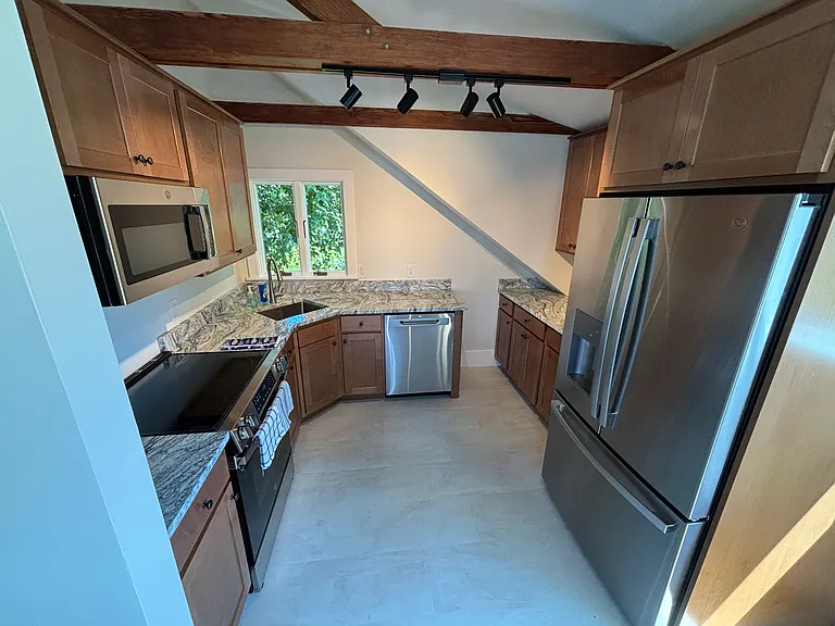 Upstairs: kitchen
