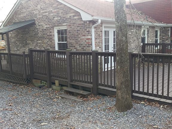 Right side of house + deck