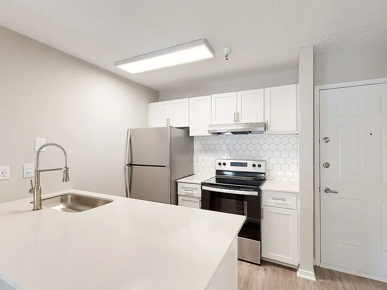 Newly renovated kitchen with quartz countertops Newly renovated kitchen with quartz countertops