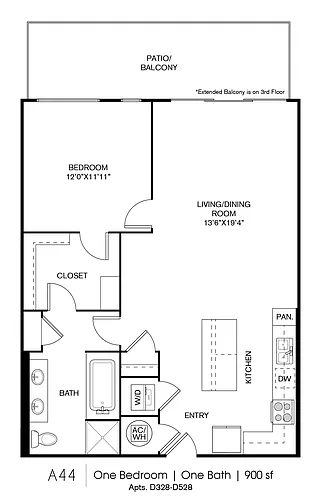 Floor plan A44