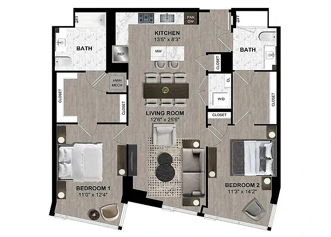 Floor plan B114