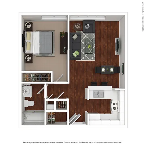 Floor plan 1B 1B