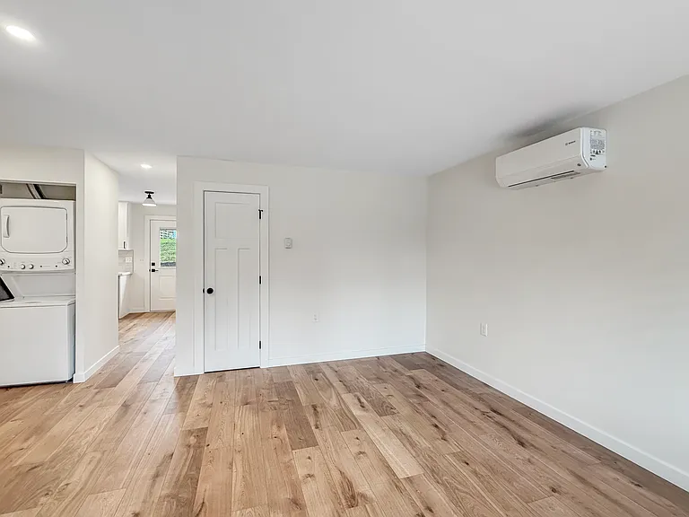 The mini split unit provides A/C & comfortable energy efficient heating!