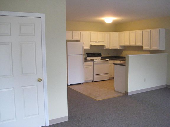 Living room into the kitchen