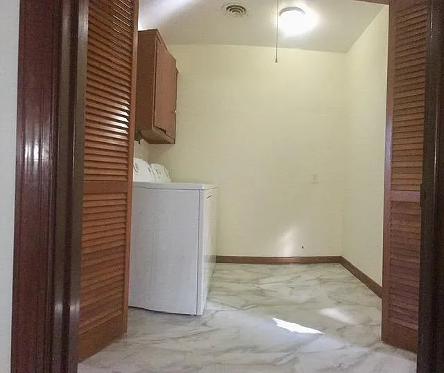 laundry room.
