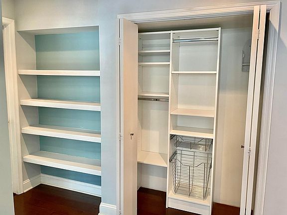 Built-in shelves and custom closets