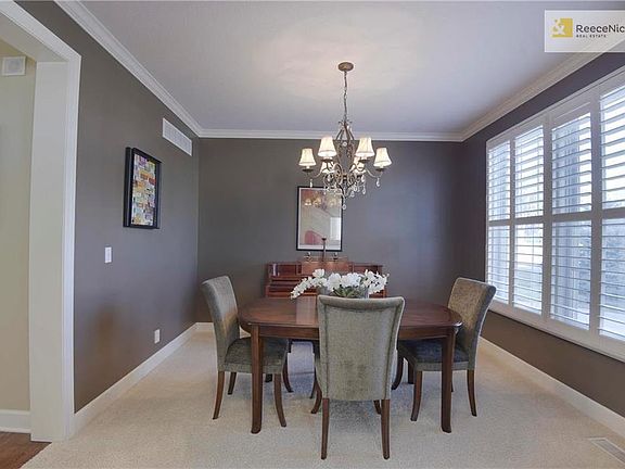 Dining room off the entry with current colors