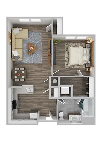 Floor plan 1 Bedroom