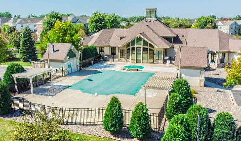 Clubhouse swimming pool during off season
