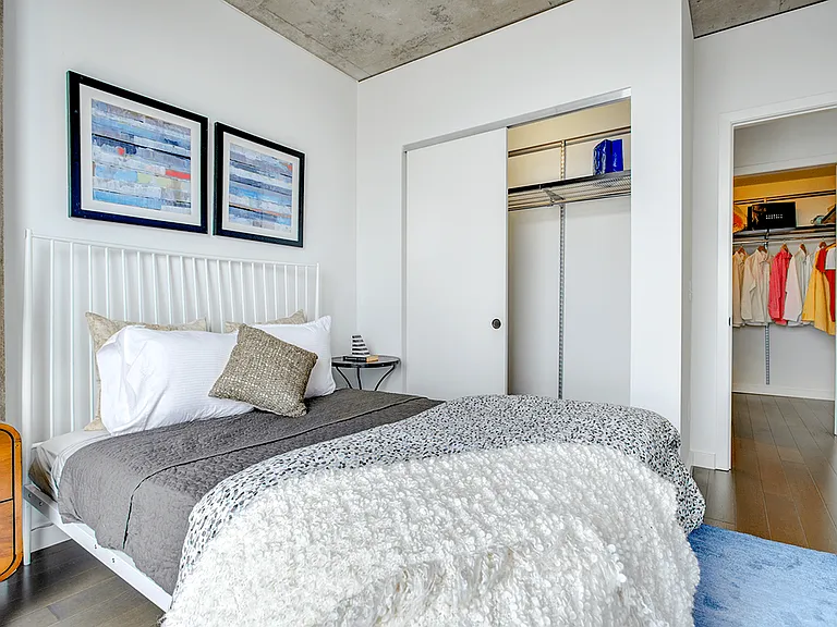 Model apartment bedroom