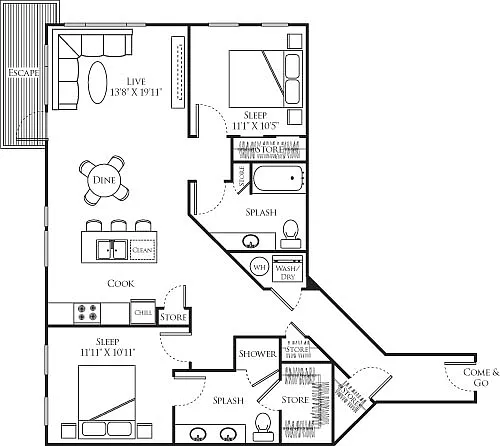 Floor plan B6-W