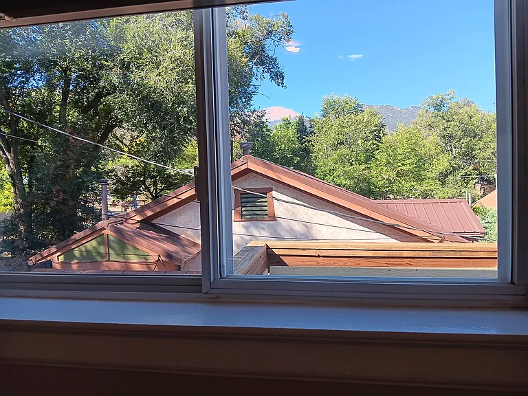 View of Pikes Peak from the master bedroom.