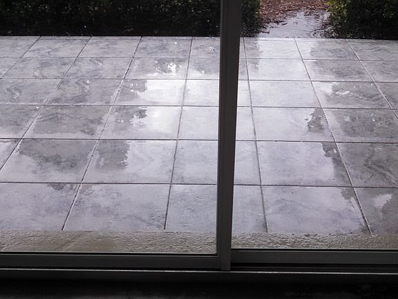 New tile on back porch