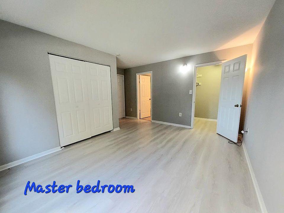 Master bedroom with closet, walk-in closet and separate full bath.