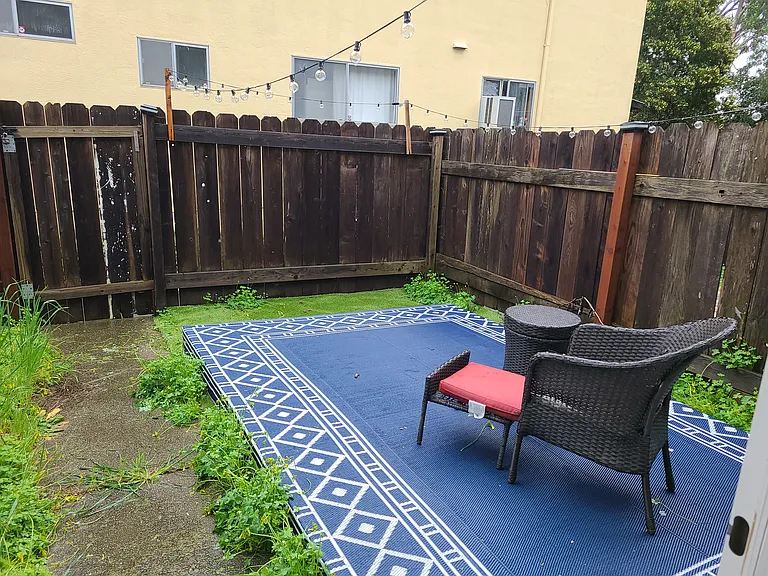 Private patio and deck