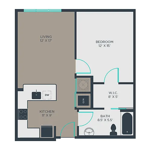 Floor plan 1E