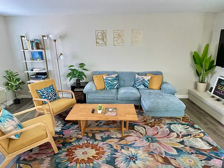 Furnished model unit.