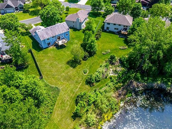 Arial view of the home as it sits on the property.