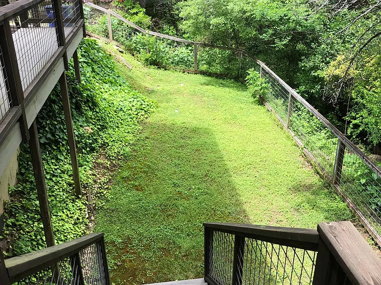 Backyard with Greenbelt behind